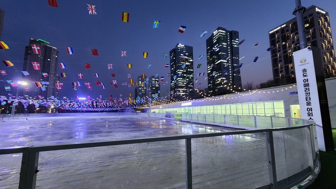 송도 아메리칸타운 스케이트장 전경